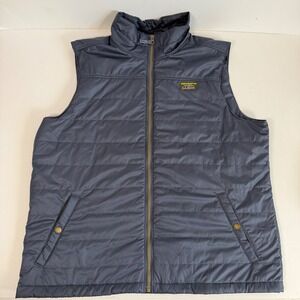 L.L.Bean XL Insulated Puffer Vest Blue Full Zip Lightweight Outdoor Gorpcore
